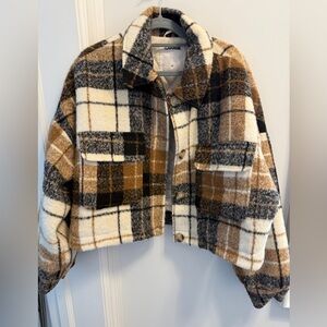 Garage Multicolor Plaid Outerwear